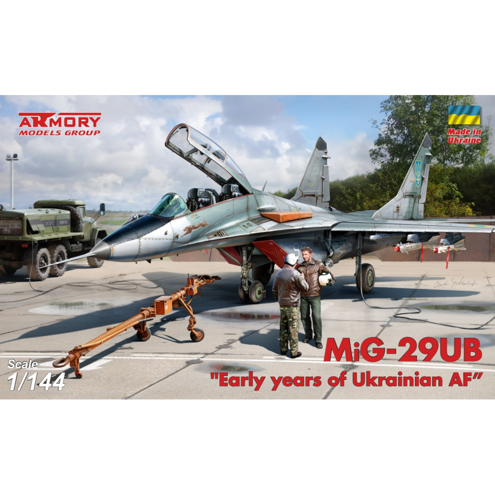 МіГ-29УБ серія 9-51 двомісний винищувач, “Ранні роки ВПС України”, набір #3 1/144 Armory models AR14711