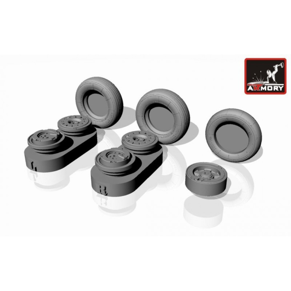 Yakovlev Yak-38 Forger wheels  1/48 Armory Models  AR AW48016