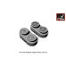 F-104G Starfighter wheels (w/ optional nose wheels)  1/48 Armory Models  AR AW48312