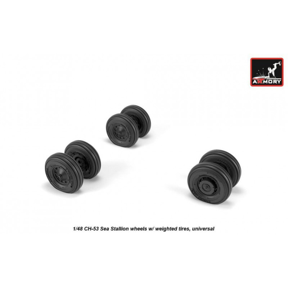 CH-53 Sea Stallion wheels w/ weighted tires 1/48 Armory Models  AR AW48315