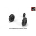 F-117A wheels w/ weighted tires 1/48 Armory Models  AR AW48322