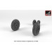  F-4 Phantom-II wheels w/ weighted tires, early 1/48 Armory Models  AR AW48323