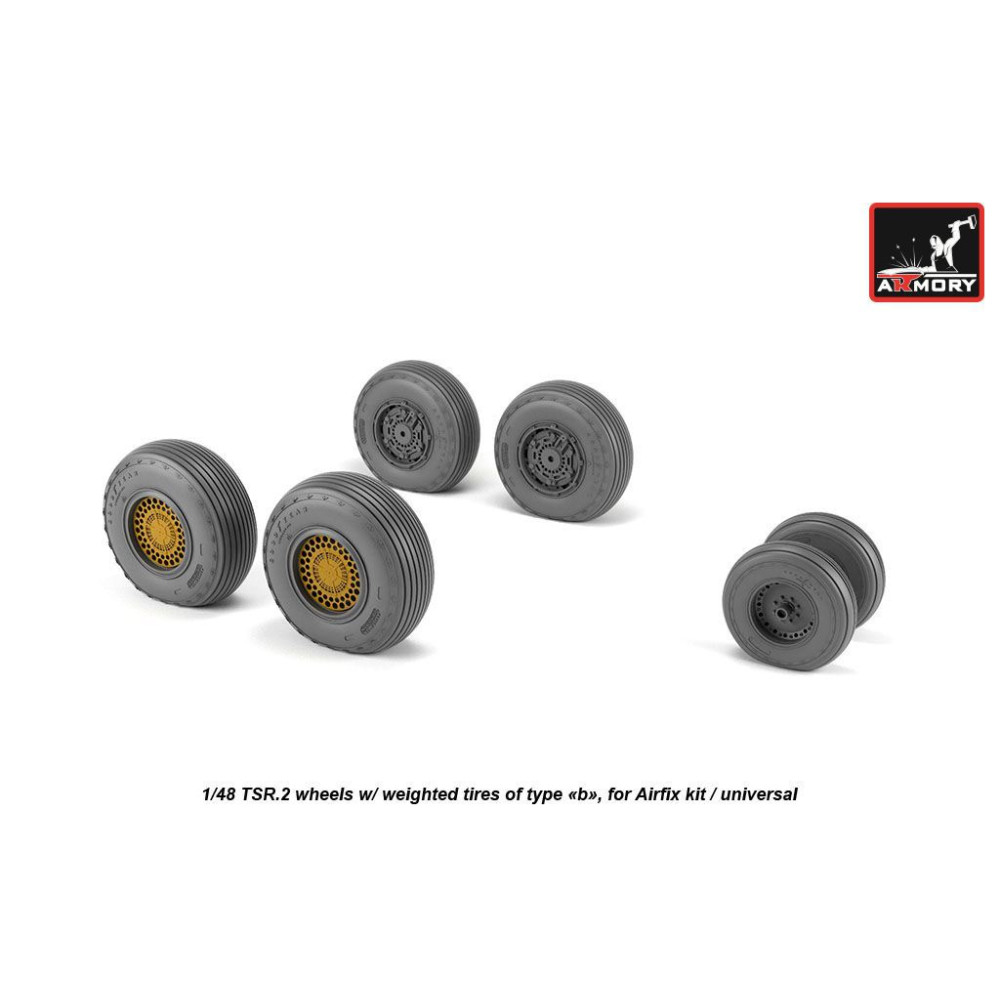 BAC TSR.2 wheels w/ weighted tires, type "b" 1/48 Armory Models  AR AW48413