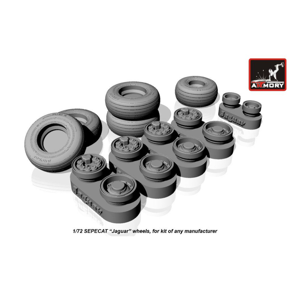 SEPECAT "Jaguar" wheels 1/48 Armory Models  AR AW48502