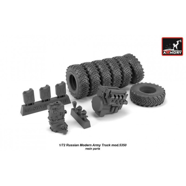 Російська військова вантажівка 6x6 Камаз 5350 1/72 Armory models AR72407-R