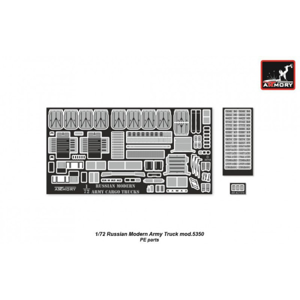 Російська військова вантажівка 6x6 Камаз 5350 1/72 Armory models AR72407-R