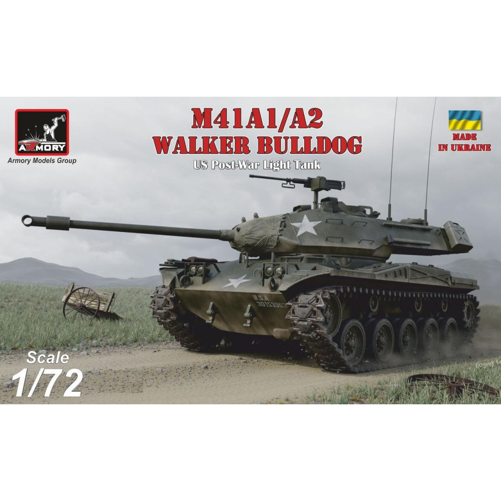 M41A1/A2 Walker Bulldog US post-war Light tank 1/72 Armory models AR72412