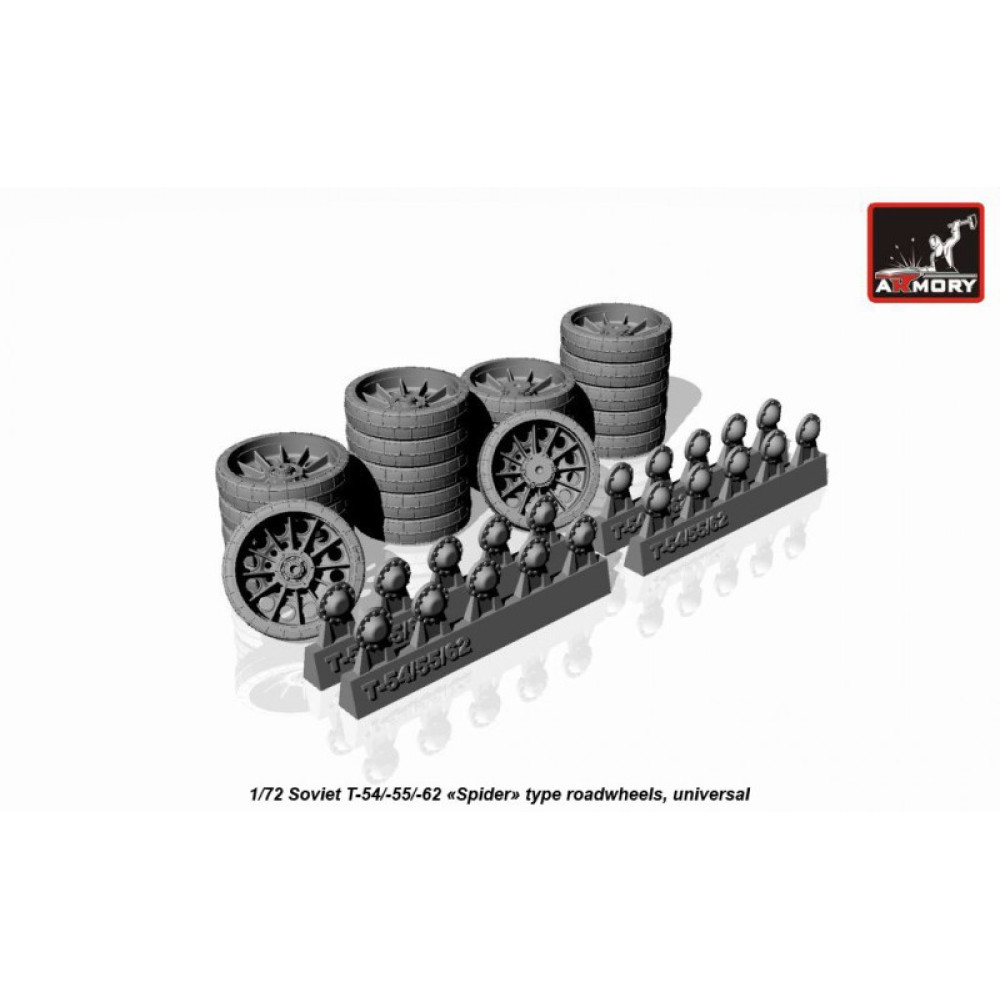  T-54/55/62 "spider" roadwheels 1/72 Armory Models AR AC7285