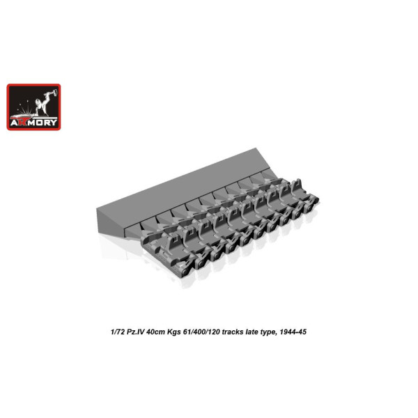  Kfz.164 Nashorn, Kfz.164 Hummel 40cm Kgs 61/400/120 tracks late type, 1944-45 1/72 Armory Models AR AC7308c