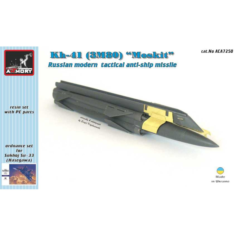  Kh-41 (3M80) "Moskit" (SSN-22 "Sunburn") tactical anti-ship guided missile 1/72 Armory Models AR ACA7250