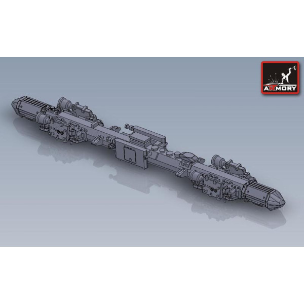 OFAB-100-120 100kg осколково фугасна авіаційна бомба на багатозамковому балочному тримачі + MZBD-U4T 1/72 Armory Models AR ACA7268c
