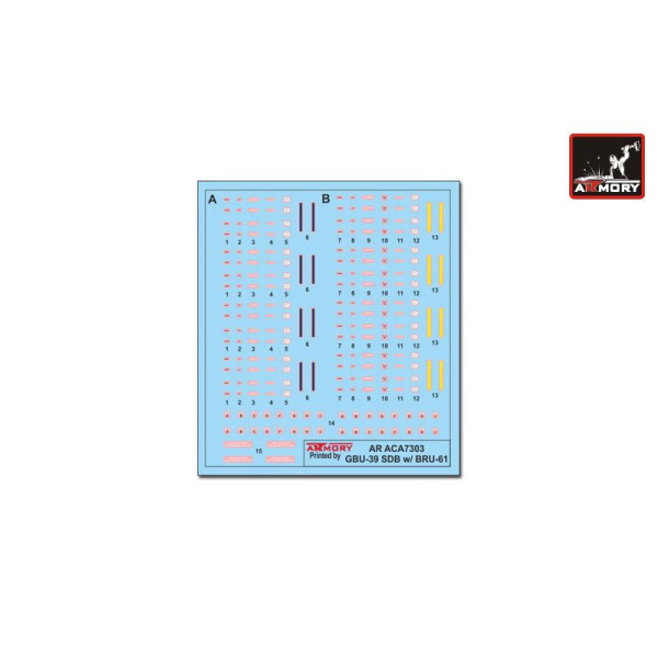 Бомба малого діаметра GBU-39 з кареткою BRU-61 / A 1/72 Armory Models AR ACA7303