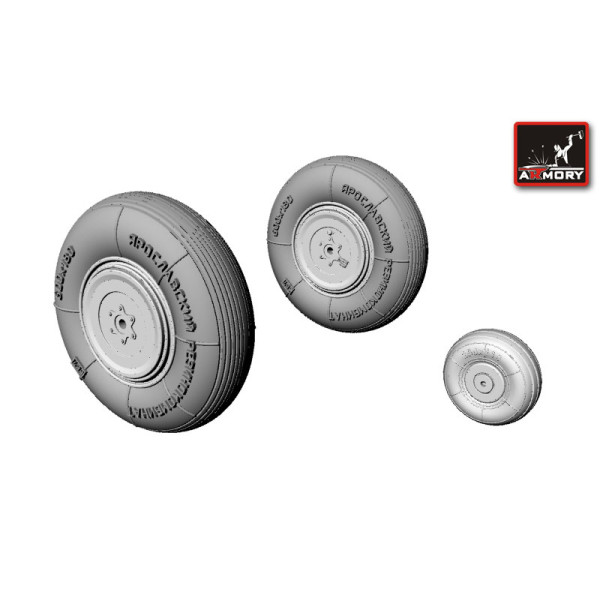 Yakovlev Yak-3 wheels 1/72 Armory Models AR AW72004