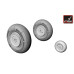 Yakovlev Yak-3 wheels 1/72 Armory Models AR AW72004