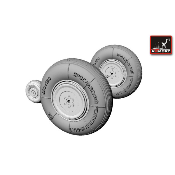 Yakovlev Yak-3 wheels 1/72 Armory Models AR AW72004