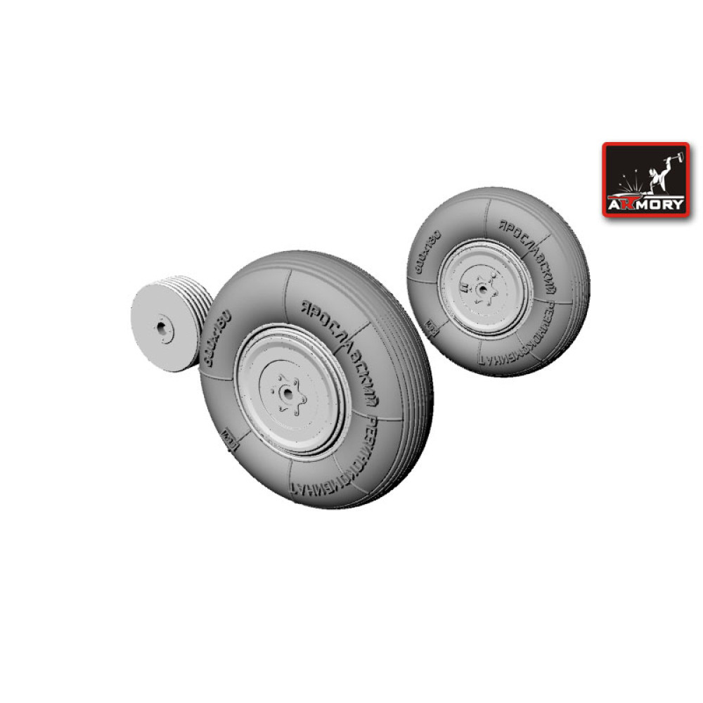 Yakovlev Yak-15 wheels 1/72 Armory Models AR AW72005