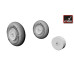 Yakovlev Yak-15 wheels 1/72 Armory Models AR AW72005