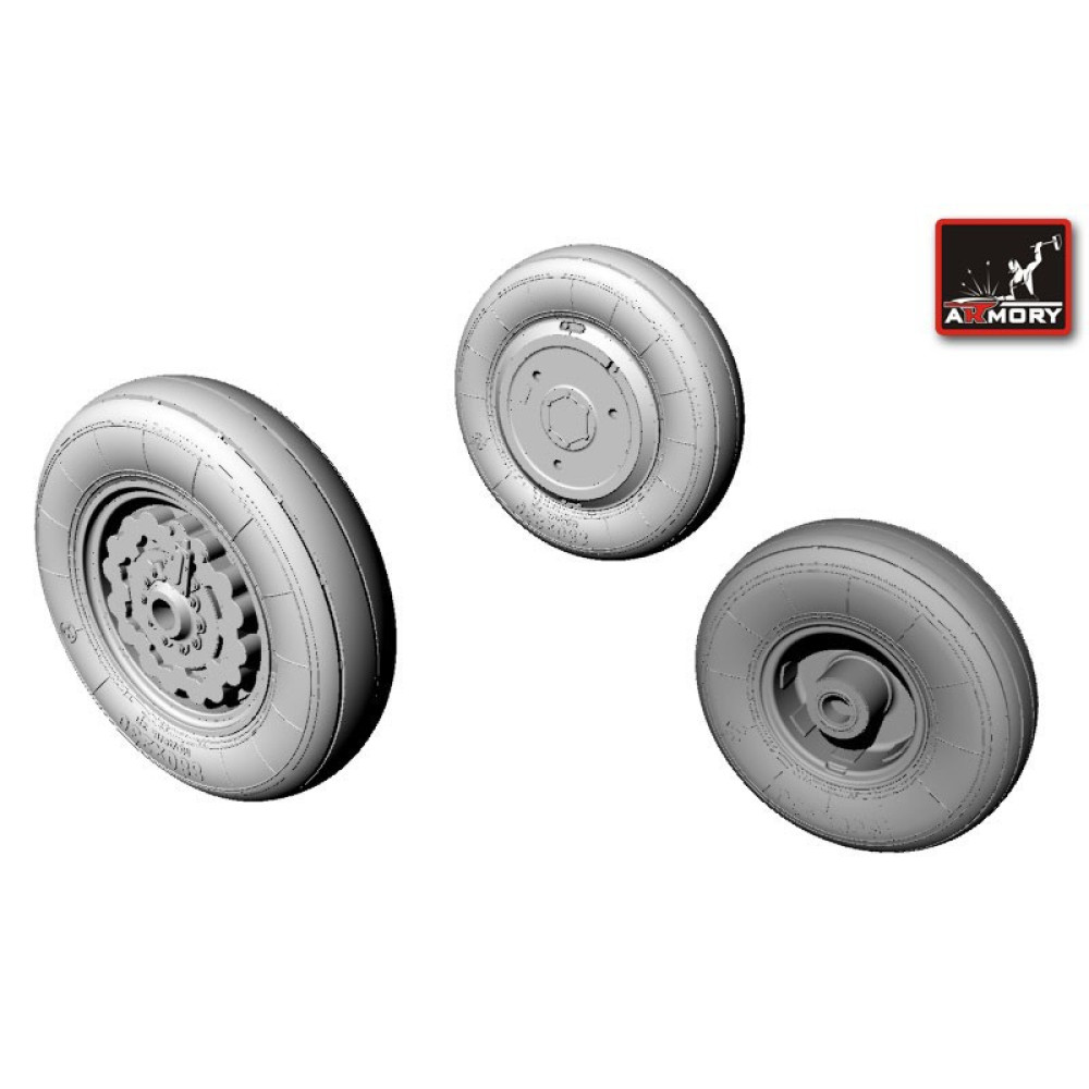 Sukhoj Su-7BKL wheels   1/72 Armory Models AR AW72009