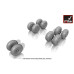 Antonov An-8 wheels 1/72 Armory Models AR AW72027