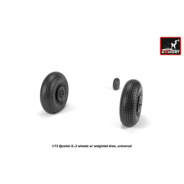  Iljushin IL-2 Bark (early) wheels w/ weighted tires  1/72 Armory Models AR AW72055