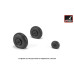  Iljushin IL-2 Bark (late) wheels w/ weighted tires  1/72 Armory Models AR AW72056