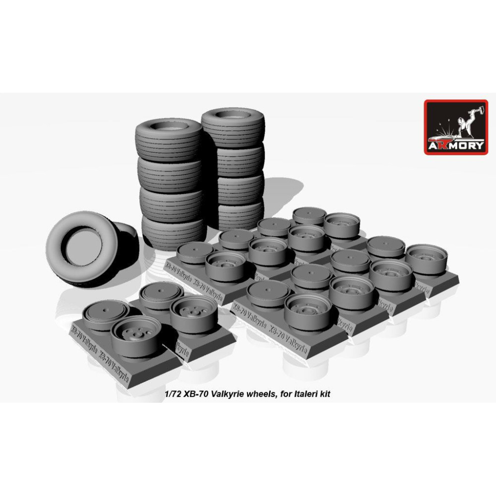 XB-70 Valkyrie wheels 1/72 Armory Models AR AW72314