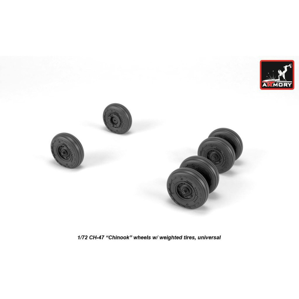 CH-47 Chinook wheels 1/72 Armory Models AR AW72317