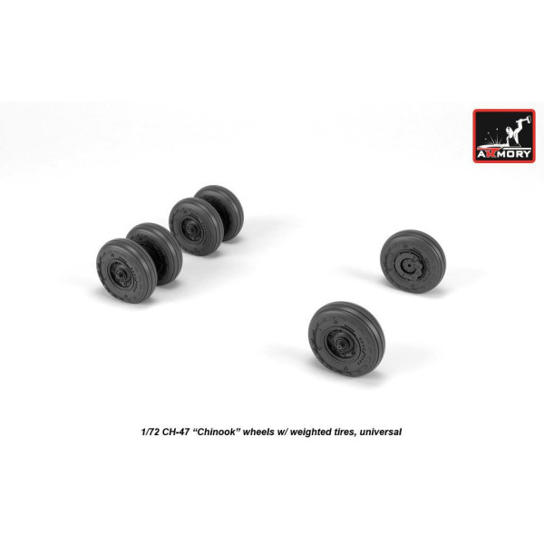 CH-47 Chinook wheels 1/72 Armory Models AR AW72317