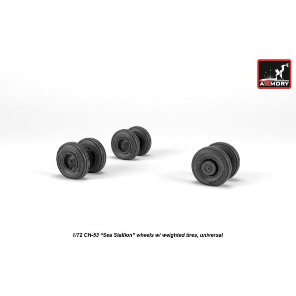 CH-53 Sea Stallion wheels w/ weighted tires 1/72 Armory Models AR AW72318