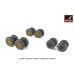 B-36 Peacemaker wheels w/ weighted tires & optional nose wheels 1/72 Armory Models AR AW72327
