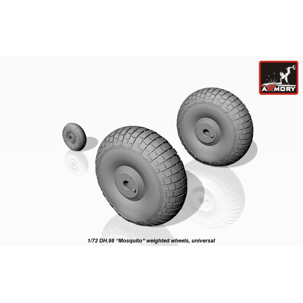 deHavilland DH.98 "Mosquito" wheels 1/72 Armory Models AR AW72406