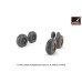  BAC TSR.2 wheels w/ weighted tires, type "a" 1/72 Armory Models AR AW72414