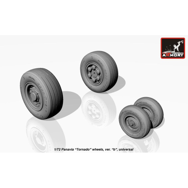 Смоляні колеса для моделі літака  Panavia "Tornado", ver."b"  1/72 Armory Models AR AW72501b