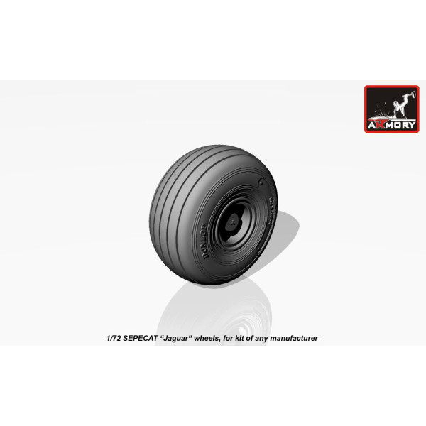 Смоляні колеса для моделі літака SEPECAT "Jaguar"  1/72 Armory Models AR AW72502