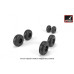 C-27 "Spartan" wheels w/ weighted tires  1/72 Armory Models AR AW72505