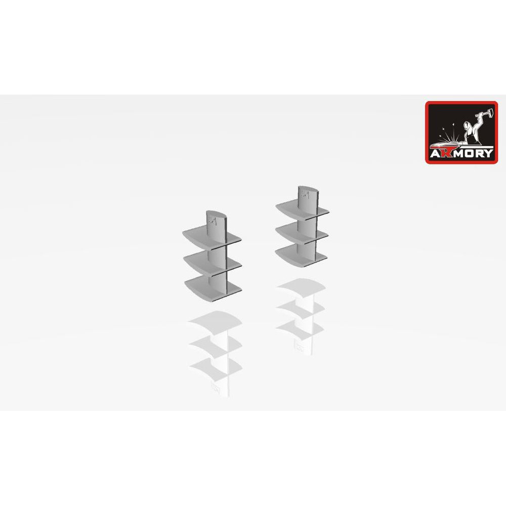 Повітрозабірники для літака Мікоян МіГ-25 1/72 Armory Models AR MA7207