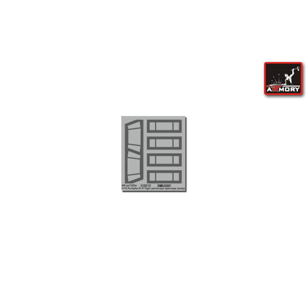 Pz.Kpfw.VI H Tiger periscope openings (early) 1/72 Armory Models AR pe7250a