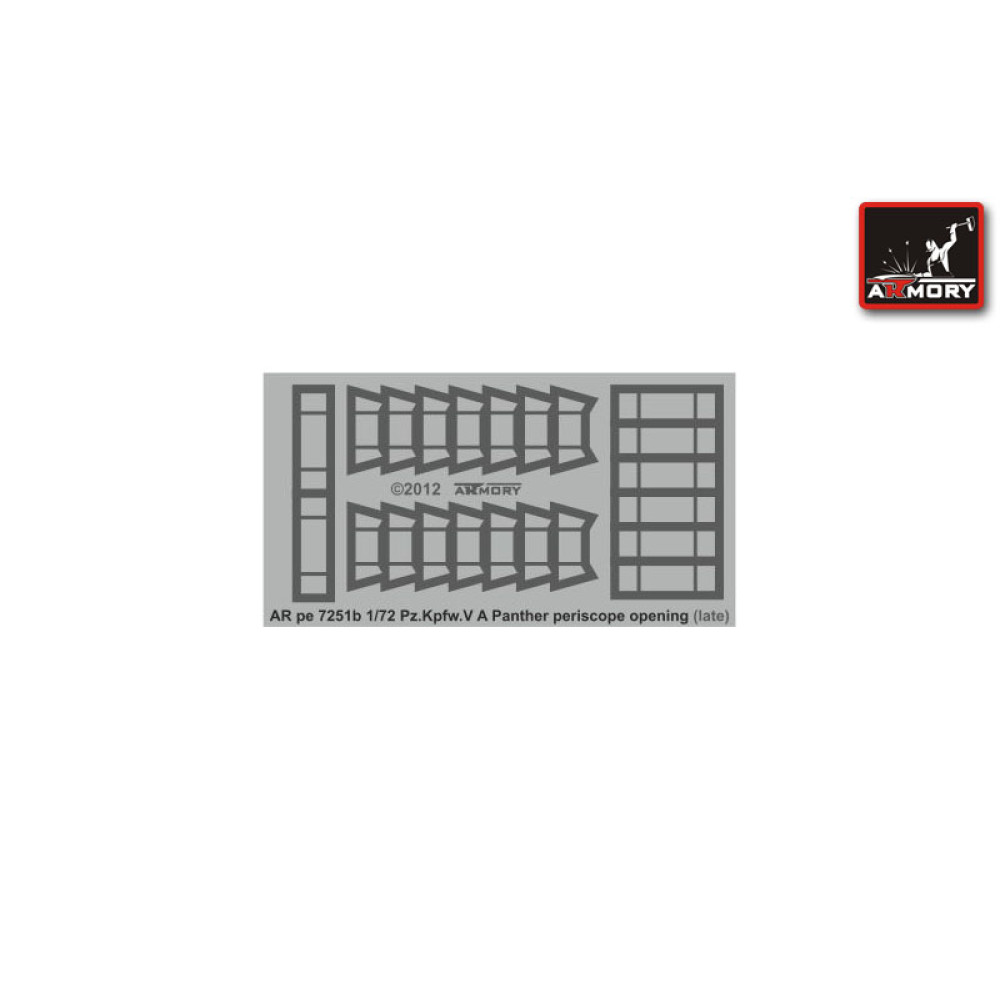 Pz.Kpfw.V A Panther periscope openings (late)1/72 Armory Models AR pe7251b
