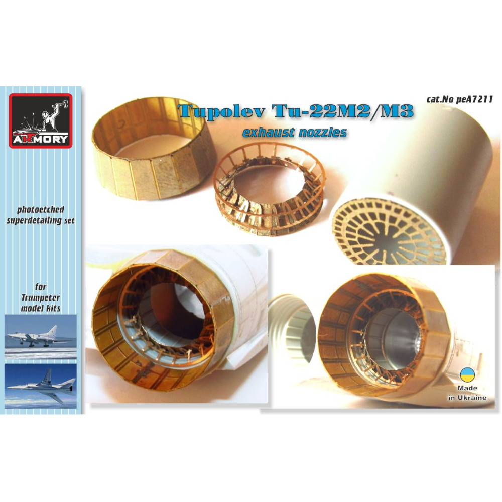 Tupolev Tu-22M2/M3 exhaust nozzles  1/72 Armory Models AR peA7211