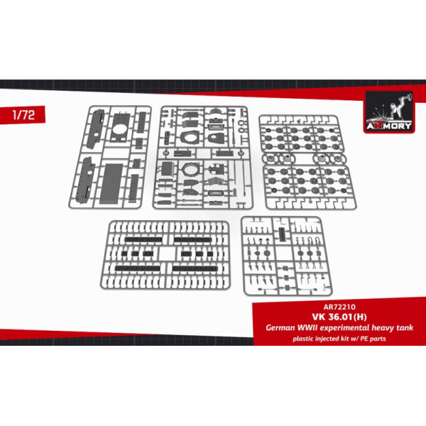 VK 36.01(H) German WWII Experimental Heavy Tank 1/72 Armory models AR72210