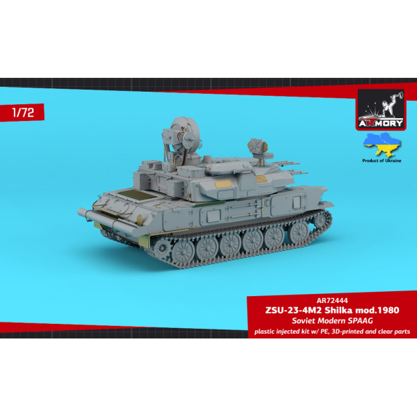 ZSU-23-4M/M3/M2 Shilka Soviet Modern AA SPG 1/72 Armory models AR72444