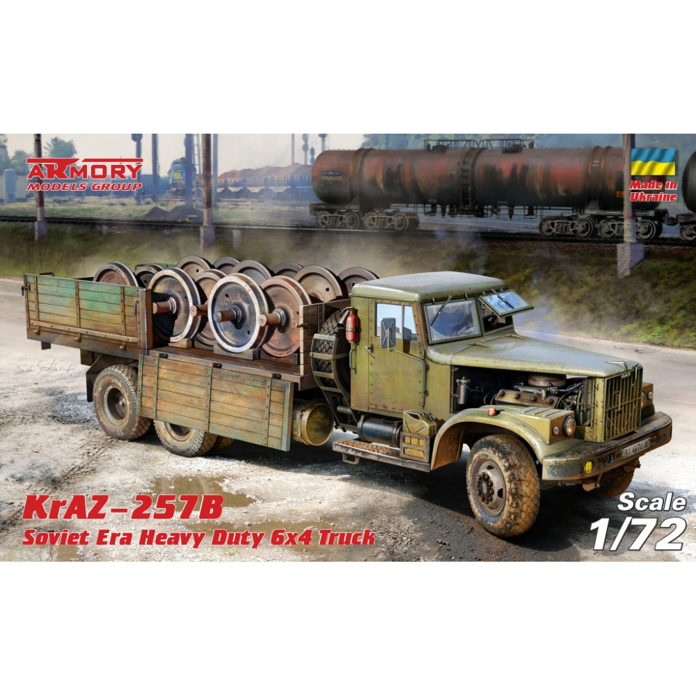 KrAZ-257B Soviet post-war 6x4 cargo truck  1/72 Armory models 72451