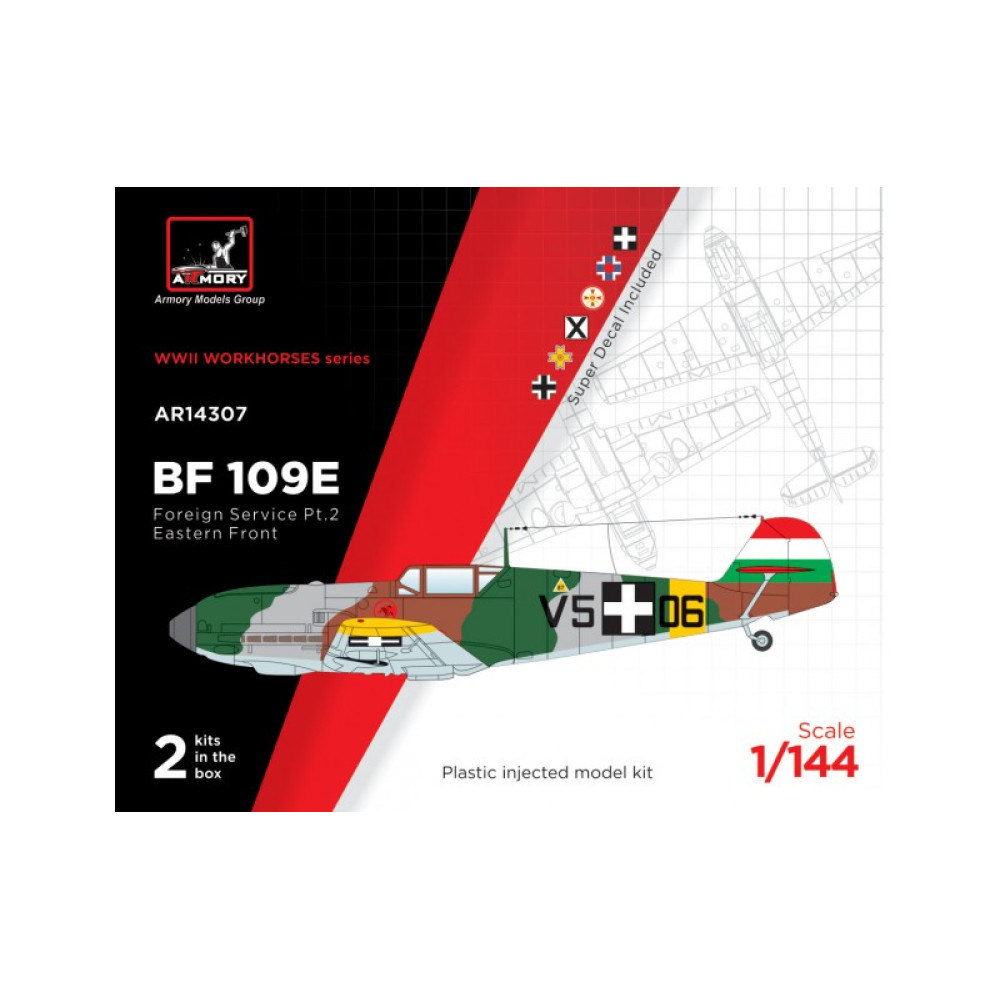 Messerschmitt Bf 109E "Foreign Service Aces" 1/144 Armory models AR14307