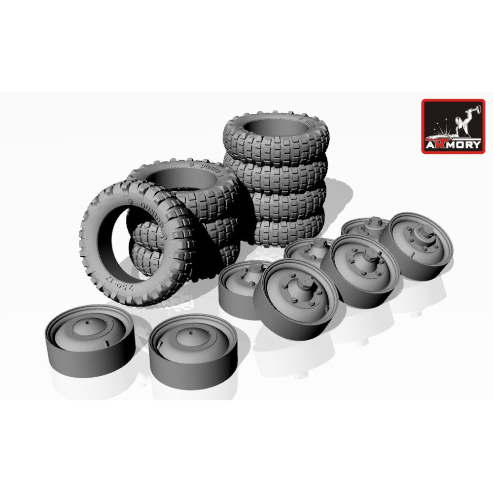Колеса для автомобіля Mercedes G4 1/35 Armory Models AR AC3504
