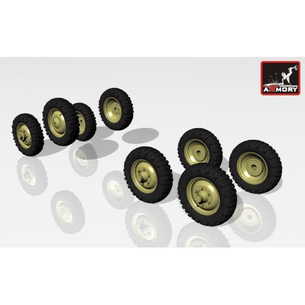 Колеса для автомобіля Mercedes G4 1/35 Armory Models AR AC3504