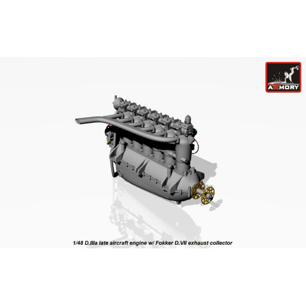 BMW D.IIIa aircraft engine 1/48 Armory Models AR ACA4817
