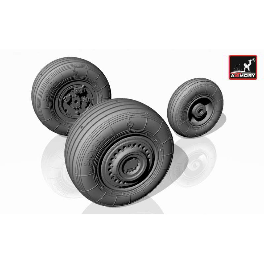 Sukhoj Su-25 Frogfoot wheels 1/32 Armory Models  AR AW32003