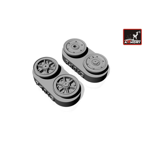 F-104G Starfighter wheels, w/ optional nose wheels, weighted 1/32 Armory Models AR AW32301