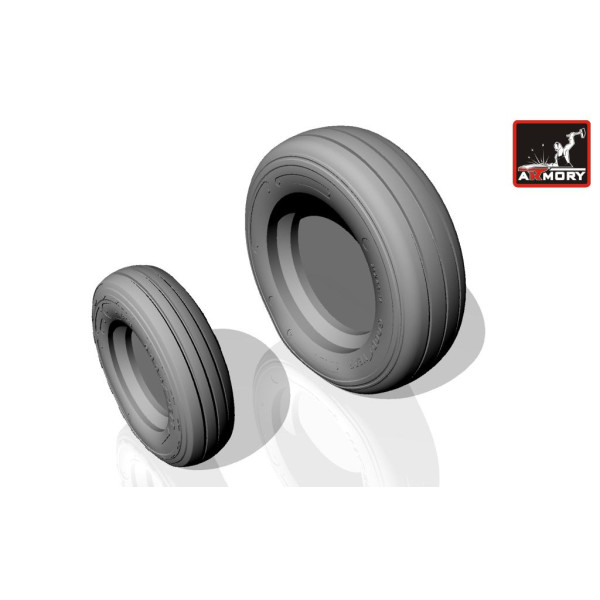 F-104G Starfighter wheels, w/ optional nose wheels, weighted 1/32 Armory Models AR AW32301