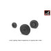 EE "Lightning" wheels w/ weighted tires, late 1/32 Armory Models AR AW32402